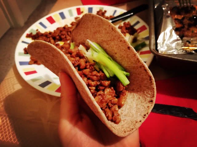 新式京酱肉末taco的做法图解5