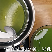 菠菜椰汁千层马蹄糕做法，广东人的最爱，配方比例详细介绍的做法图解15