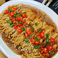 #夏日鲜味轻享健康#巨好吃的蒜蓉粉丝金针菇，太香了！！的做法图解5