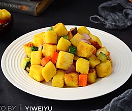 蔬菜馒头丁#柏翠辅食节-营养佐餐#的做法