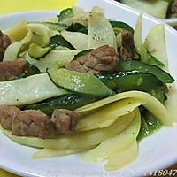 黄瓜炒牛肉的做法图解5