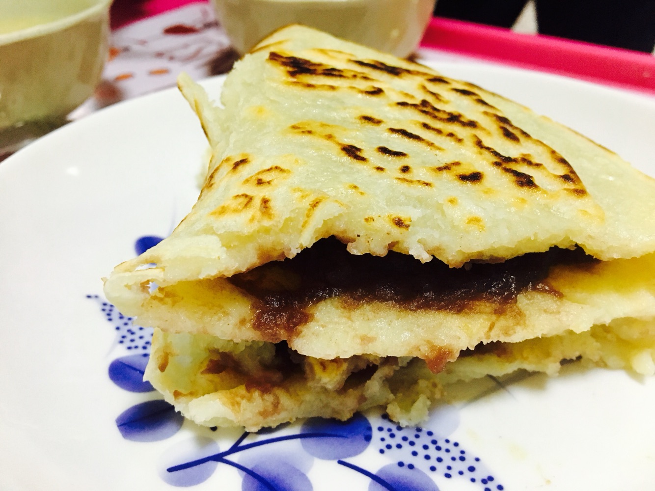Red bean pancake