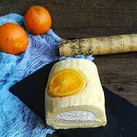 #憋在家里吃什么#甜橙奶油蛋糕卷的做法图解16