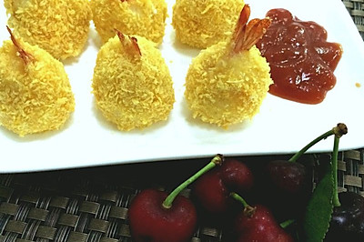 土豆泥虾球
