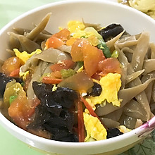 莜面鱼鱼番茄鸡蛋打卤