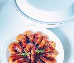 茄汁油焖虾的做法