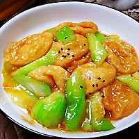 #太太乐鲜鸡汁玩转健康快手菜#丝瓜炒面筋的做法图解6