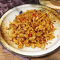 爽口下饭菜|猪油渣炒萝卜干的做法图解8