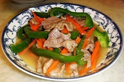 青椒炒肉片