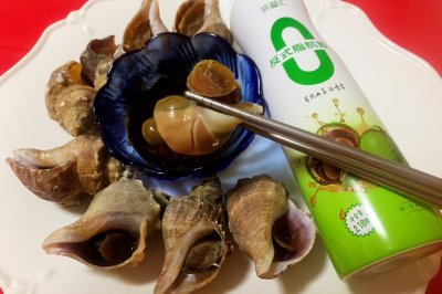 白灼海螺