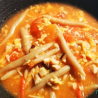 番茄菌菇蛋汤莜面鱼鱼的做法图解14