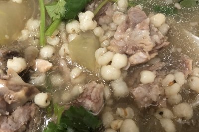 排骨炖薏米冬瓜汤