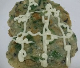 秋葵蘑菇煎饼的做法