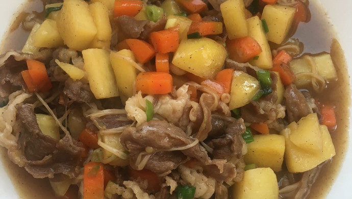 土豆羊肉片