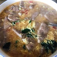 西红柿菠菜猪肝鸡蛋汤的做法图解4