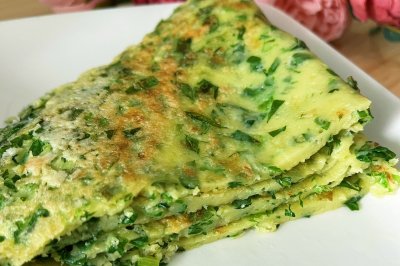 芹菜鸡蛋饼