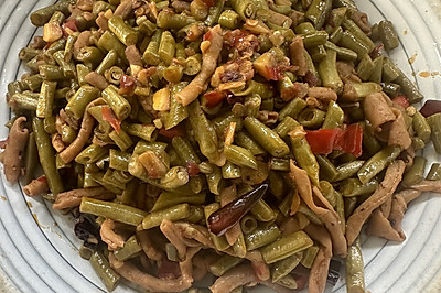 咸缸豆炒鸭肠 下饭神器 开胃爽口
