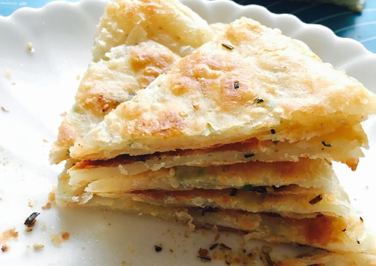 千层葱油饼的做法
