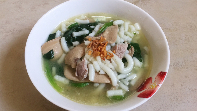 猪杂波菜尖米汤
