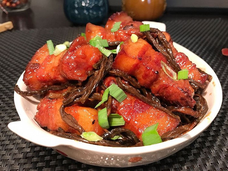 干豆角腐乳烧肉的做法