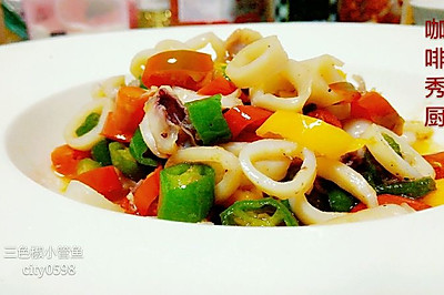 咖啡秀厨：三色椒小管鱼