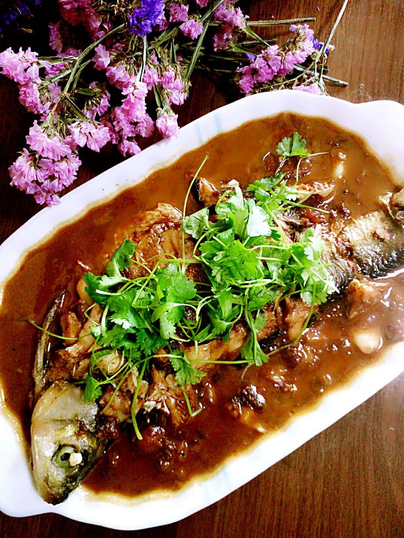 Braised flatfish