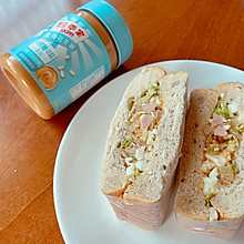 #四季宝蓝小罐#超简单的营养三明治
