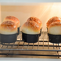 #感恩节烹饪挑战赛# 蘑菇头豆沙面包的做法图解11