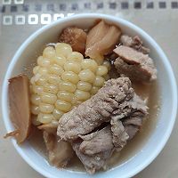 #刘畊宏女孩减脂饮食#猴头菇玉米排骨汤的做法图解6