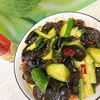 椒麻黄瓜木耳菜的做法图解5