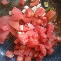 木耳西红柿浇汤面片的做法图解5