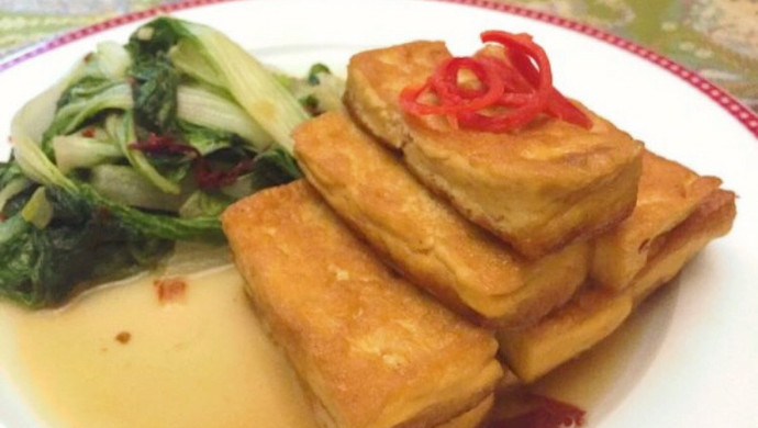 女神的晚餐之小白菜烩豆腐