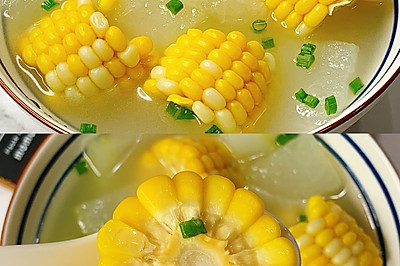 美味减脂汤❗️鲜甜好喝的玉米冬瓜汤