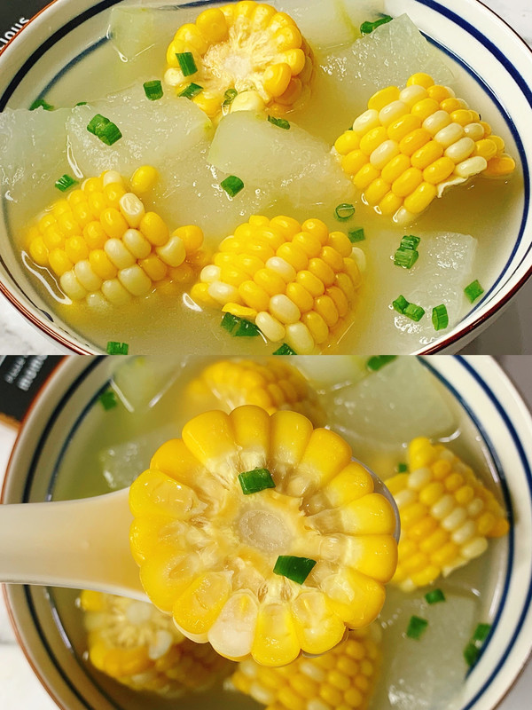 美味减脂汤❗️鲜甜好喝的玉米冬瓜汤