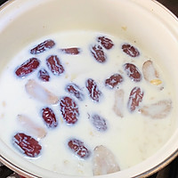 温暖秋冬的红枣燕麦姜奶的做法图解3