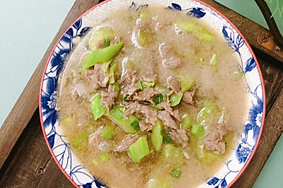 丝瓜牛肉汤