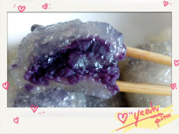 夏日甜点—紫薯水晶糕