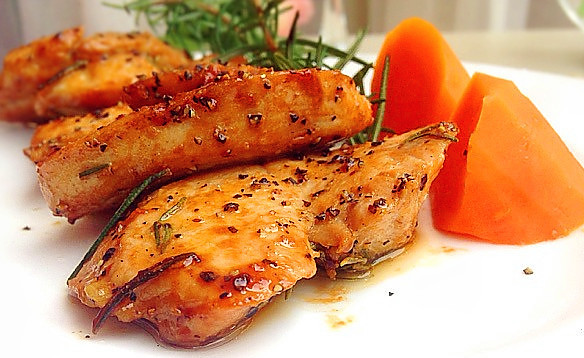 香煎鸡胸肉----让你吃出浪漫的感觉来的做法