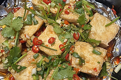 快手美味#空气炸锅烤豆腐 | 减脂期轻食推荐