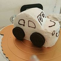 汽车生日蛋糕（6寸）的做法图解6