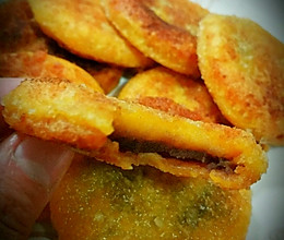 南瓜饼——电饼铛制作脆皮豆沙南瓜饼的做法