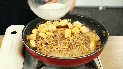 金针菇烧日本豆腐的做法图解6