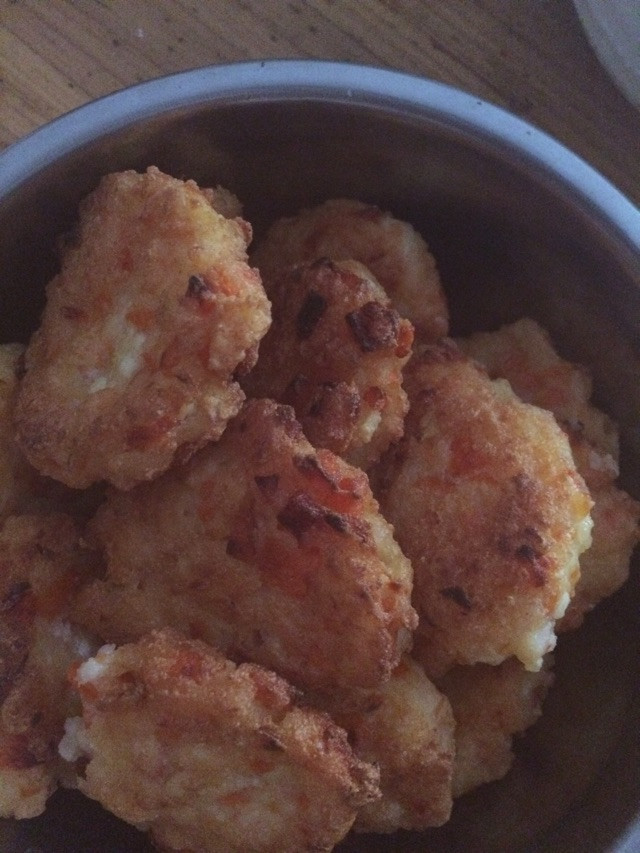 胡萝卜虾肉饼的做法