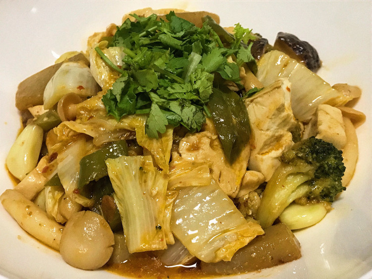 素食焖锅的做法