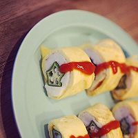 山药秋葵鸡蛋卷的做法图解6