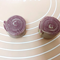紫薯螺旋蛋黄酥（附咸蛋白的不浪费做法）的做法图解11