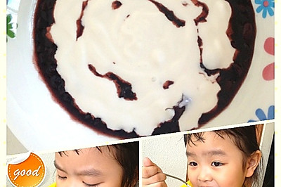 黑糯米赤豆黑枣红枣粥+椰浆（焖烧锅）