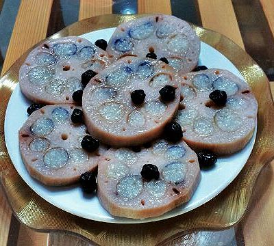 蓝莓糯米藕