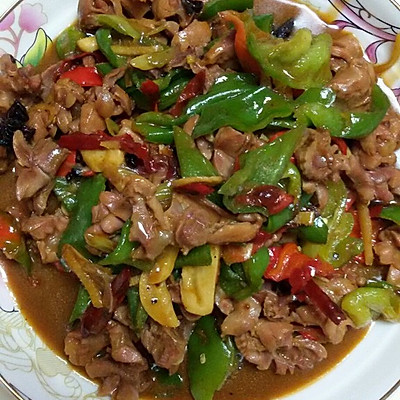 青椒炒鸡胗