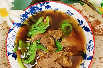 生菜牛肉汤